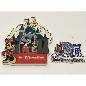 Walt Disney World Mickey Mouse Fridge Magnet  Photo Frame And Theme Magnet
